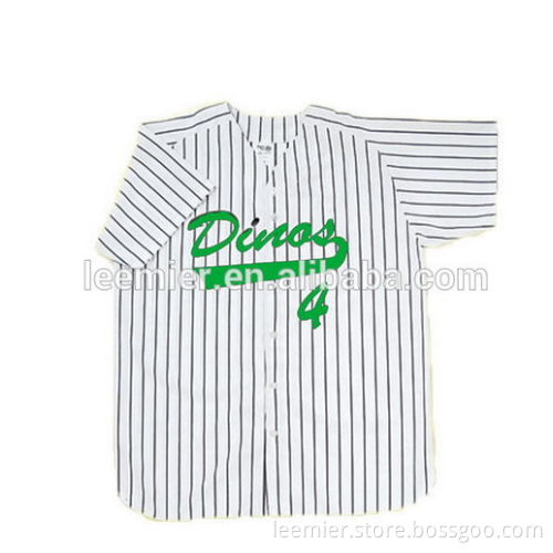 Custom fashion women striped baseball jersey
